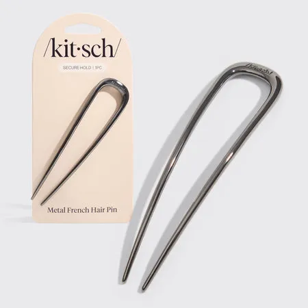 kitsch-hematite-french-hair-pin-franz-sische-haarspange-schwarz-glanz image 1
