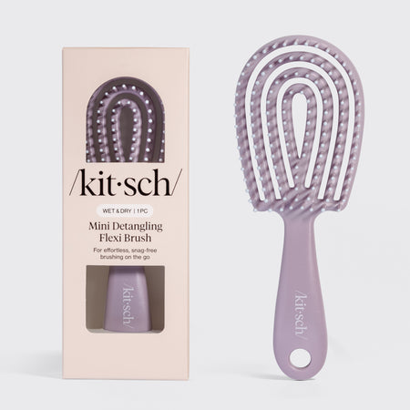 kitsch-soft-violet-detangling-flexi-brush-mini-reise-entwirrb-rste image 1