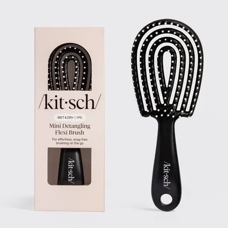 kitsch-mini-detangling-flexi-brush-entwirrb-rste-schwarz image 1
