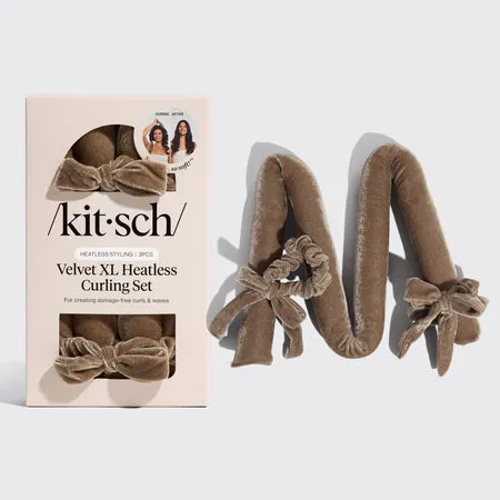 kitsch-eucalyptus-velvet-xl-heatless-curling-set-locken-ohne-hitze image 1