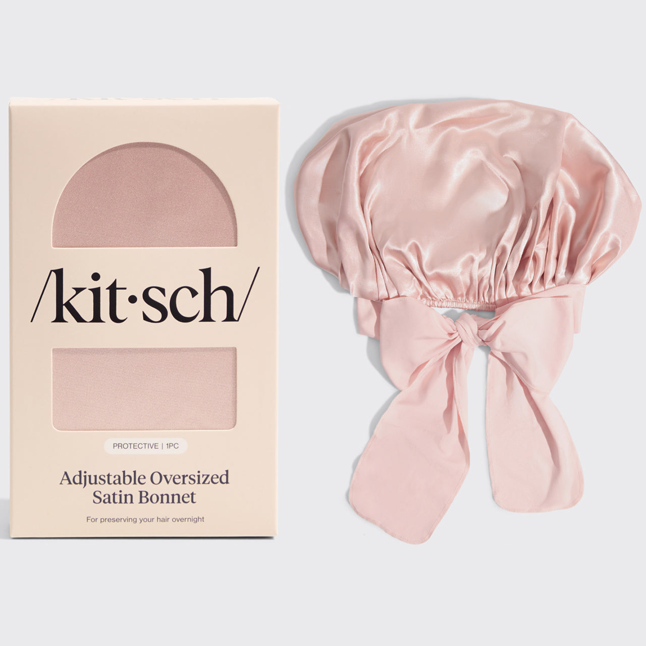 kitsch-satin-flexi-duschhaube-blush-satin-bonnet-set image 4