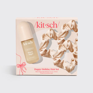kitsch-happy-holiday-hair-set-warm-sugar-haarparf-m-3x-satin-scrunchies image 8