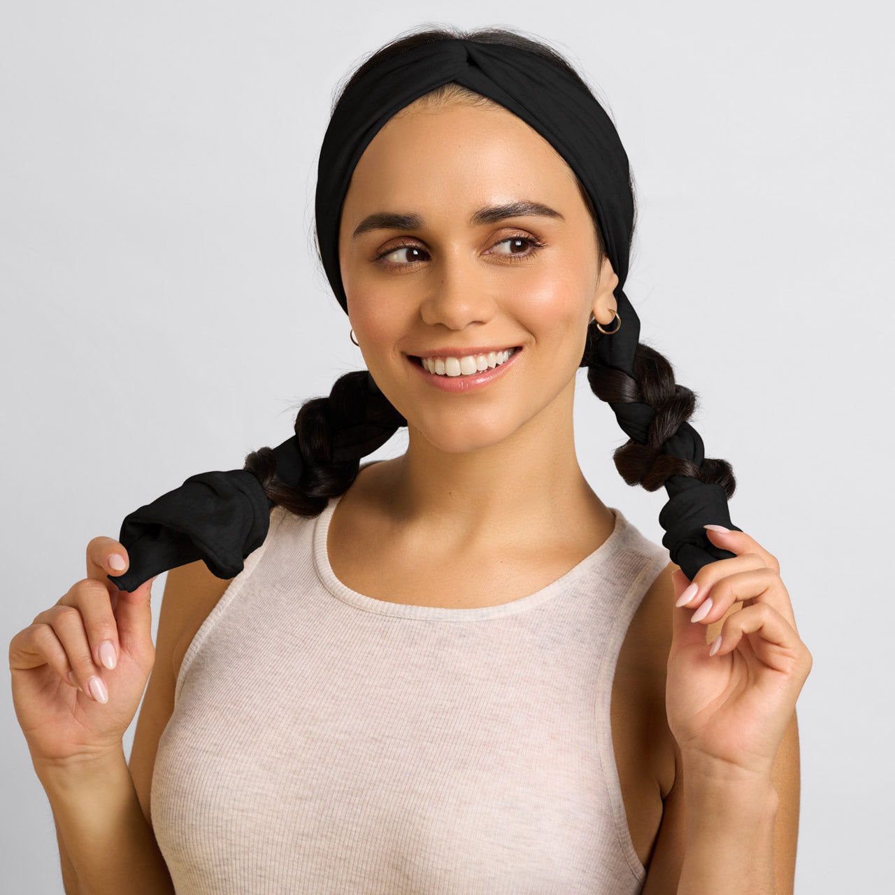 kitsch-set-flow-active-curling-headband-black image 4