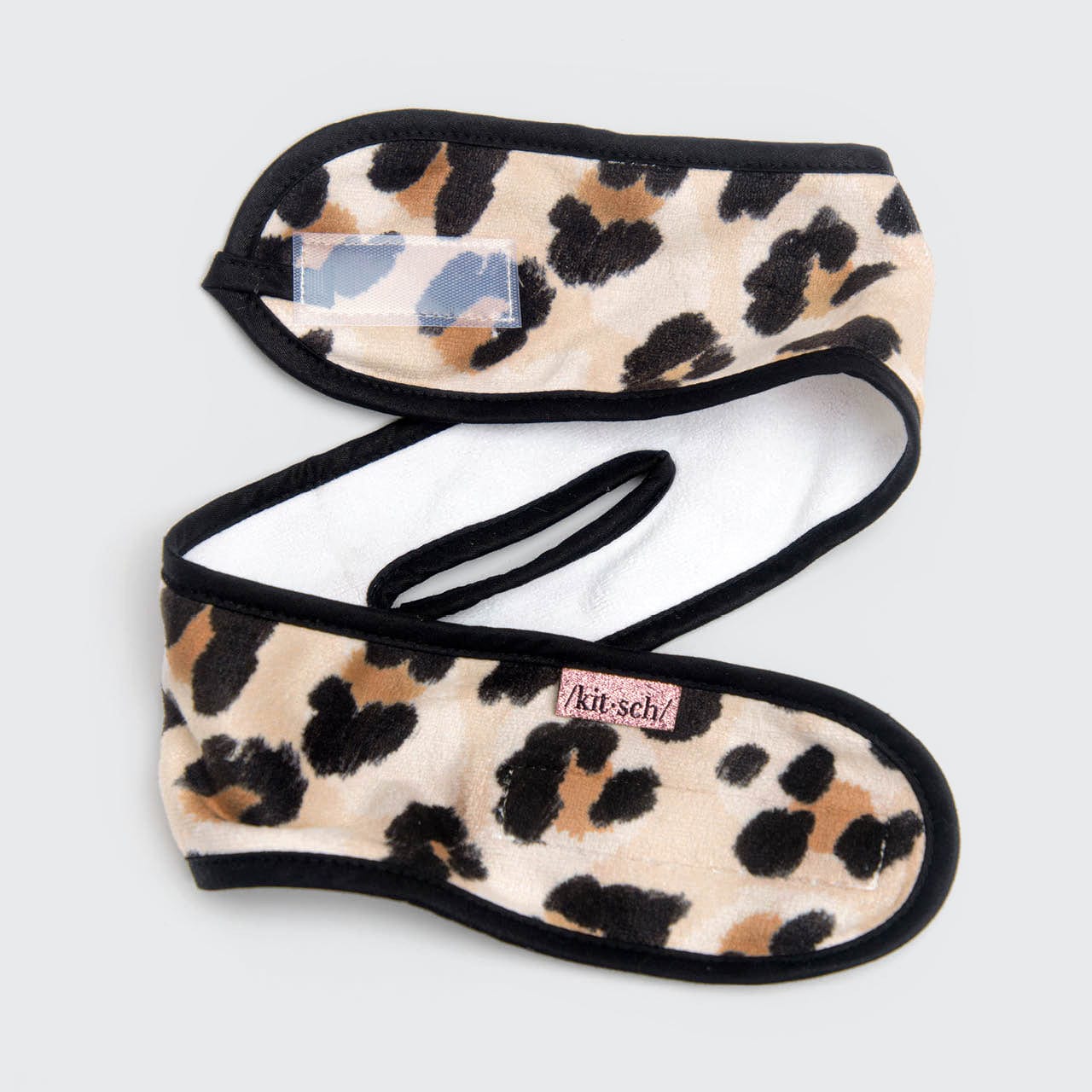 kitsch-microfiber-spa-headband-leopard-2-in-1-stirnband image 3