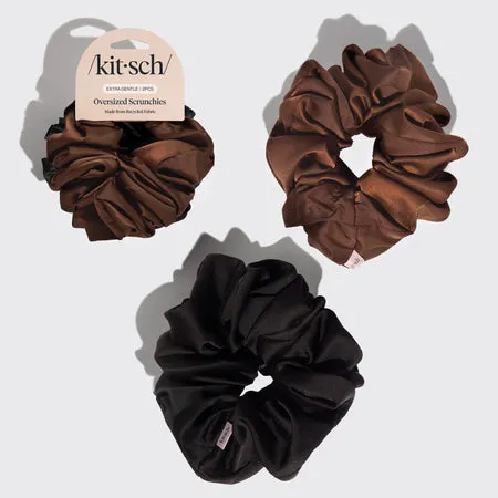 kitsch-black-chocolate-oversized-scrunchies-xxl-haargummis-2er-set image 1