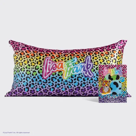 kitsch-lisa-frank-x-kitsch-satin-kopfkissenbezug-rainbow-leopard-4er-pack-king image 1