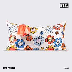 kitsch-x-bt21-satin-kopfkissenbezug-tata-king image 2