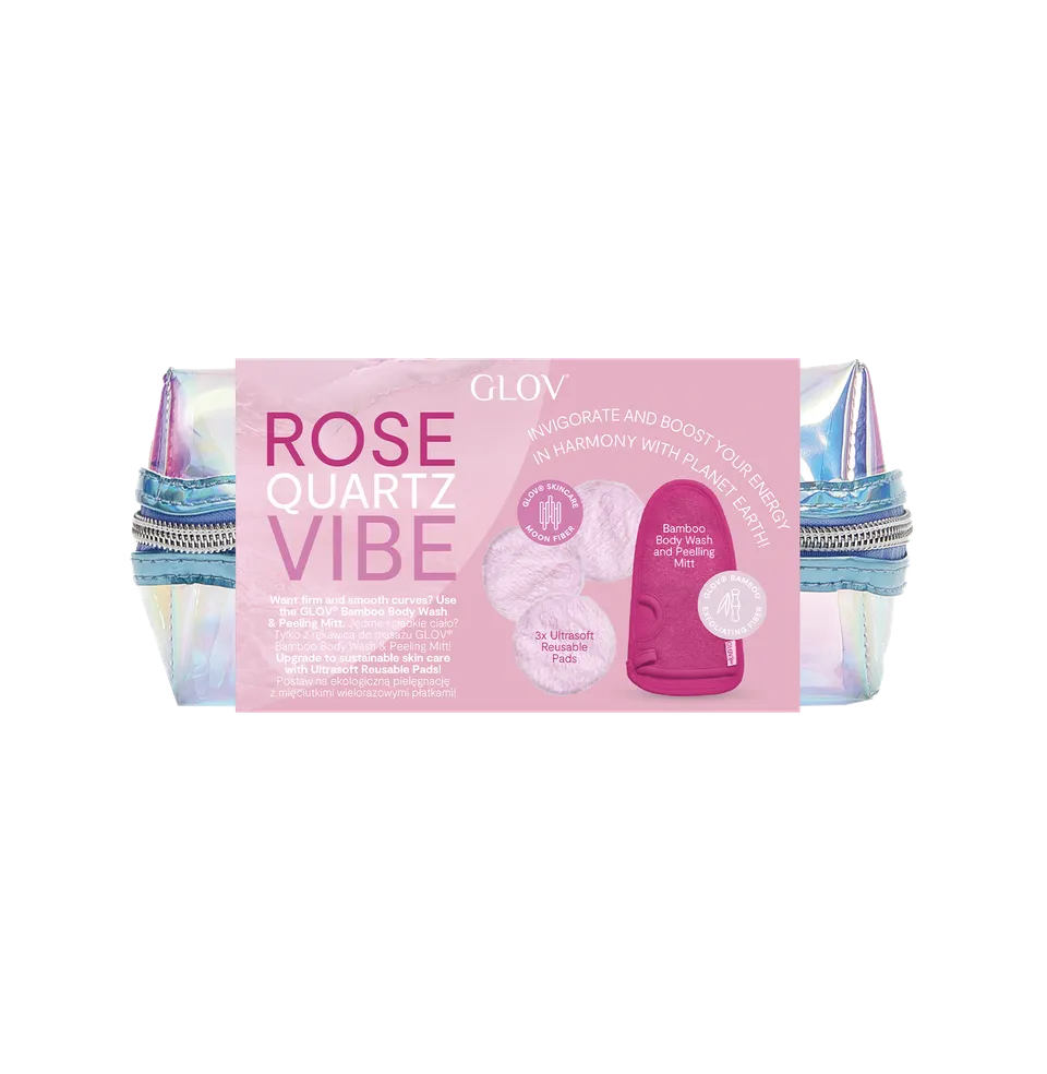 glov-rose-quartz-vibes-set-k-rperpeeling-handschuh-abschminkpads image 1