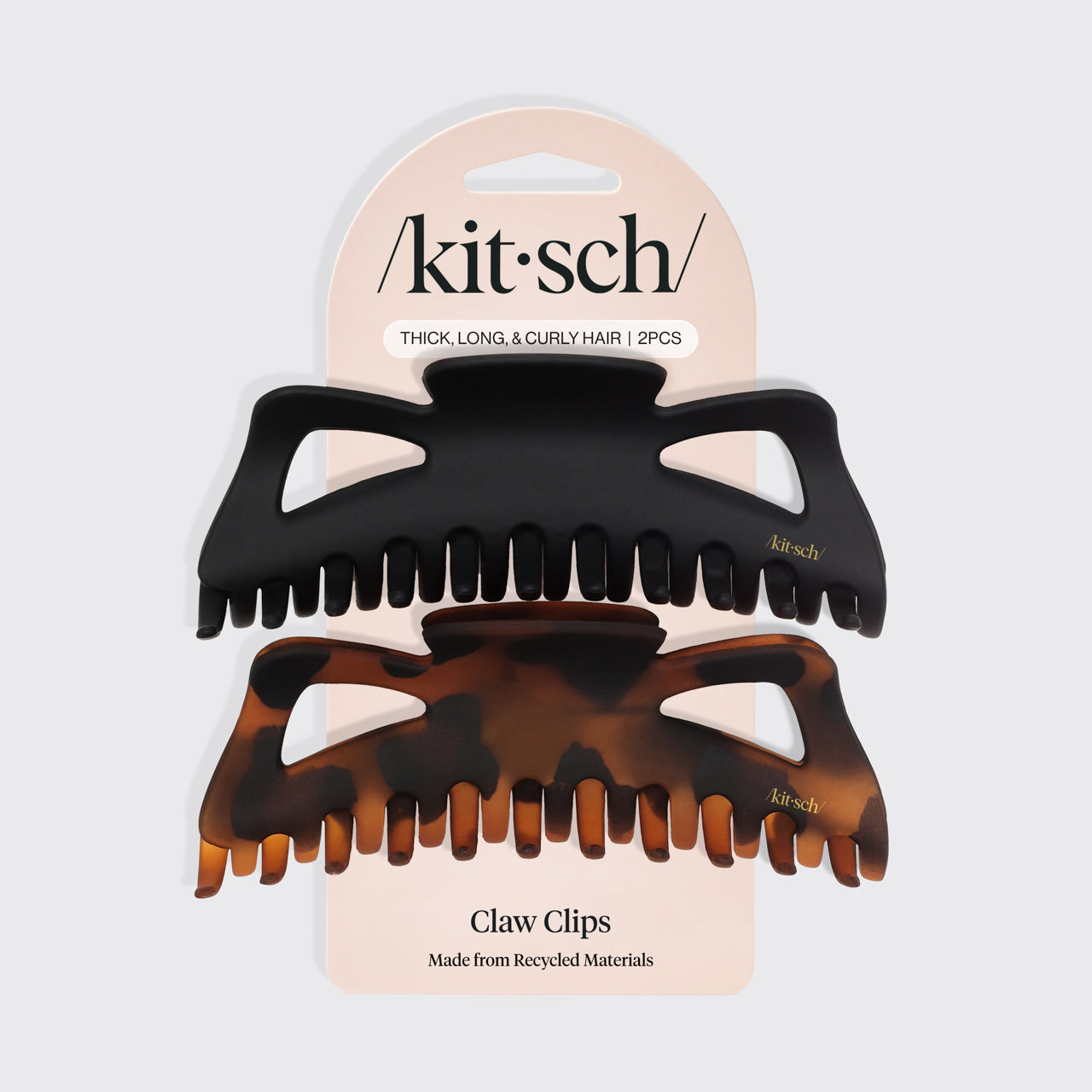 kitsch-classic-claw-clips-jumbo-14-cm-schwarz-tort-2er-set image 5