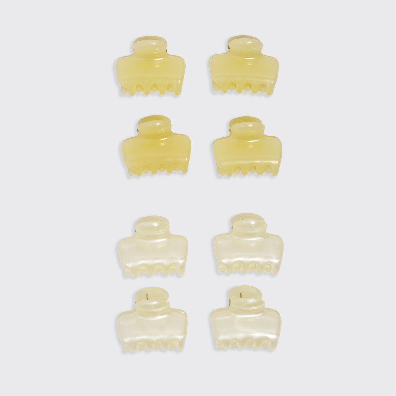 kitsch-pearlized-cream-butter-yellow-jelly-cloud-clips-mini-mini-haarklammern image 7