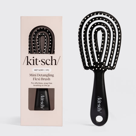 kitsch-mini-detangling-flexi-brush-entwirrb-rste-schwarz image 1