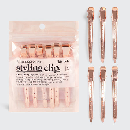 kitsch-rose-gold-styling-hair-clips-6pc-set-haarclips image 1