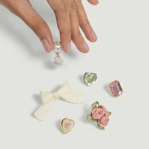 kitsch-kitschpop-charms-vintage-pink-austauschbare-haarclip-anh-nger image 2