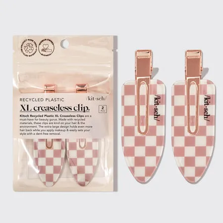 kitsch-xl-terracotta-checker-creaseless-clips-2er-set image 1