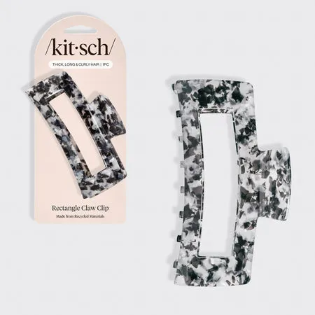 kitsch-black-marble-jumbo-claw-clip-haarklammer image 1