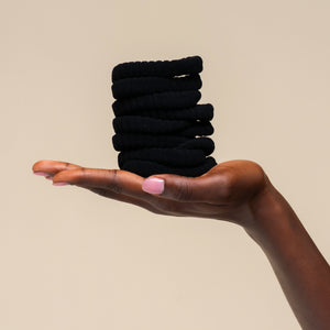 kitsch-black-ribbed-haargummis-strukturiert image 3