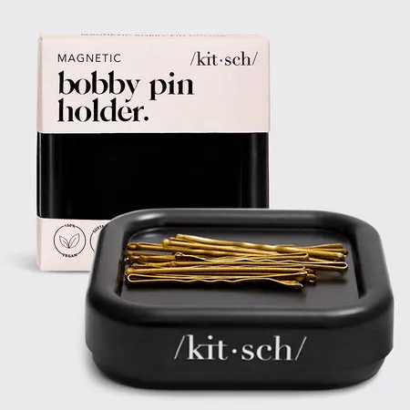 kitsch-magnetic-bobby-pin-holder-haarnadelhalter-schwarz image 1