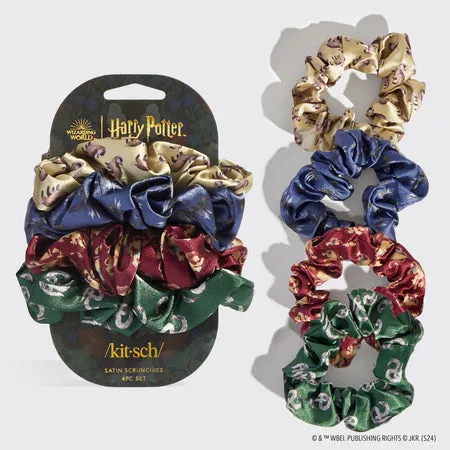 kitsch-x-harry-potter-satin-scrunchies-4er-set-all-houses image 1