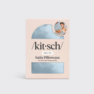 kitsch-satin-pillowcase-in-haze-blue-king-91x48-cm image 7