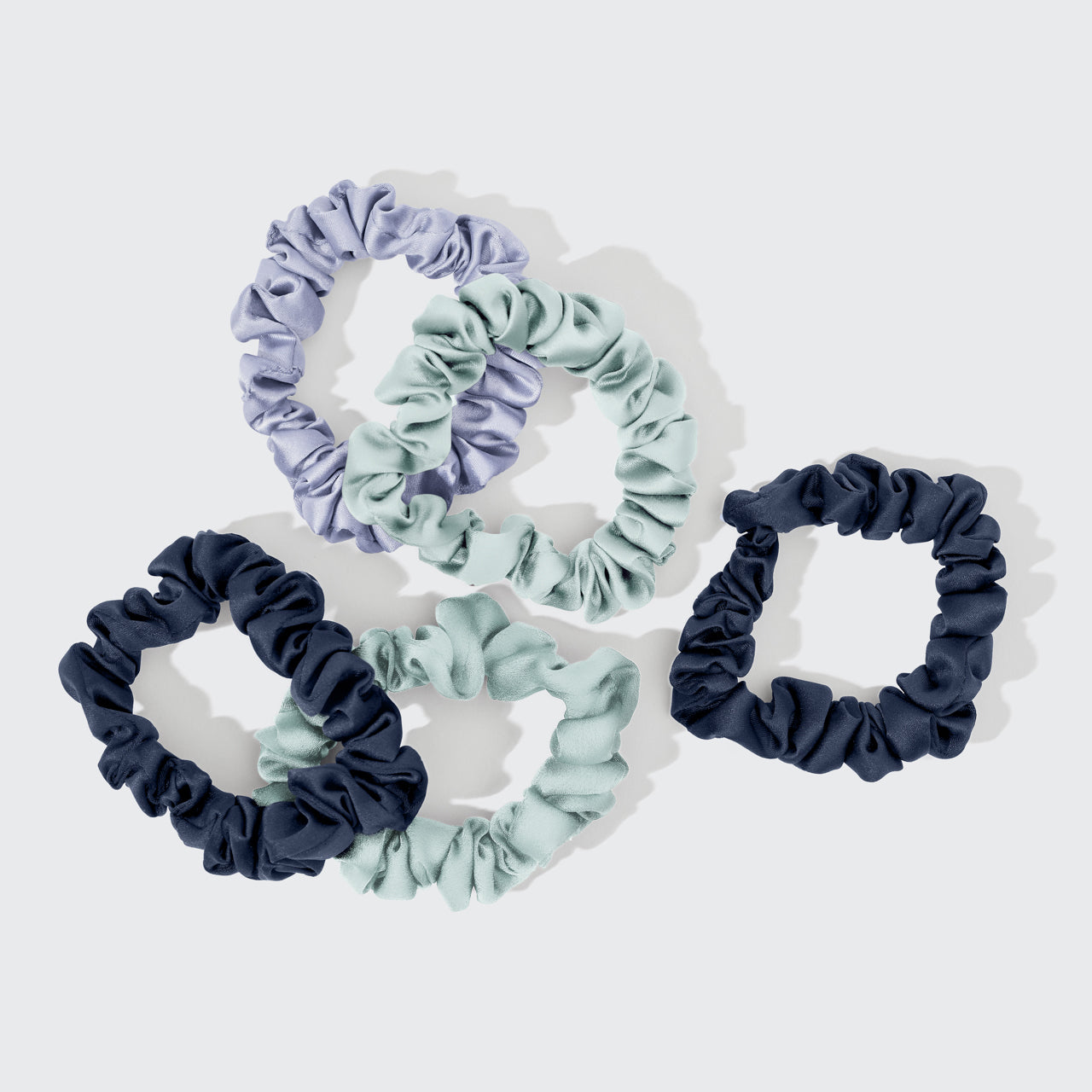 kitsch-garden-bouquet-ruched-satin-scrunchies-5er-set image 7