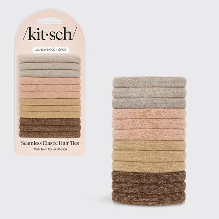 kitsch-neutral-glitter-elastics-12pc-set-recycelte-haargummis image 1
