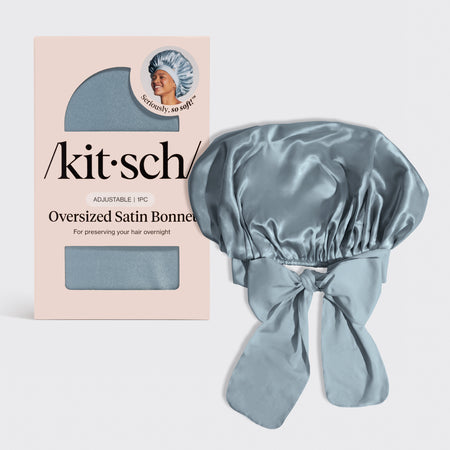 kitsch-haze-blue-oversized-satin-bonnet-bergr-en-satin-haubenkappe image 1