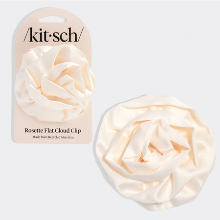 kitsch-satin-rosette-flat-cloud-clip-haarklammer-medium-cream image 1