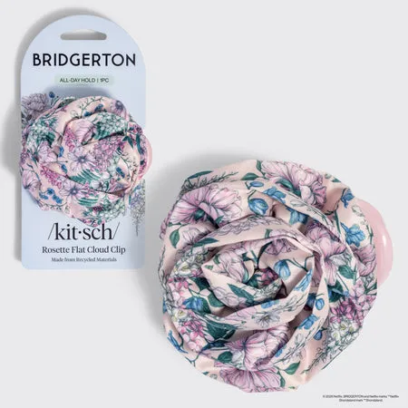 bridgerton-x-kitsch-satin-rosette-medium-flat-cloud-clip-wisteria image 1