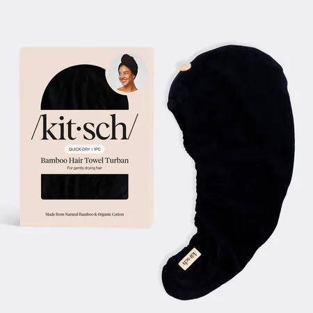 kitsch-microfiber-haartuch-schwarz image 1