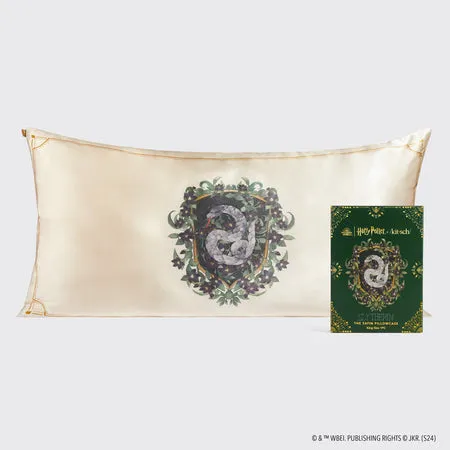 kitsch-x-harry-potter-satin-kissenbezug-slytherin-king image 1