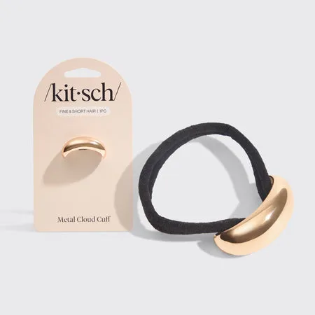 kitsch-gold-metal-cloud-cuff-small-haarschmuck-gold image 1