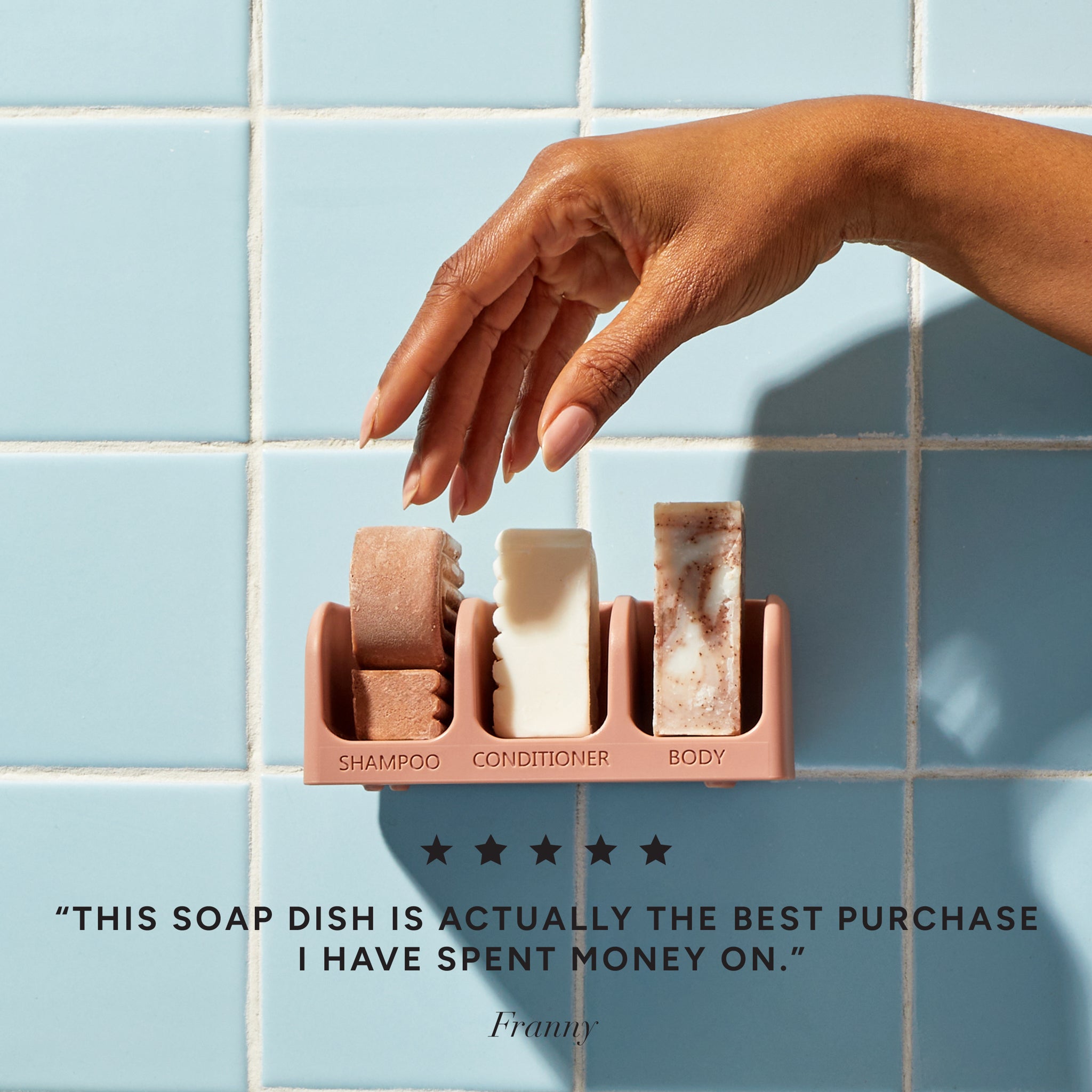kitsch-terracotta-self-draining-soap-dish-seifenschale-f-r-3-bars image 3