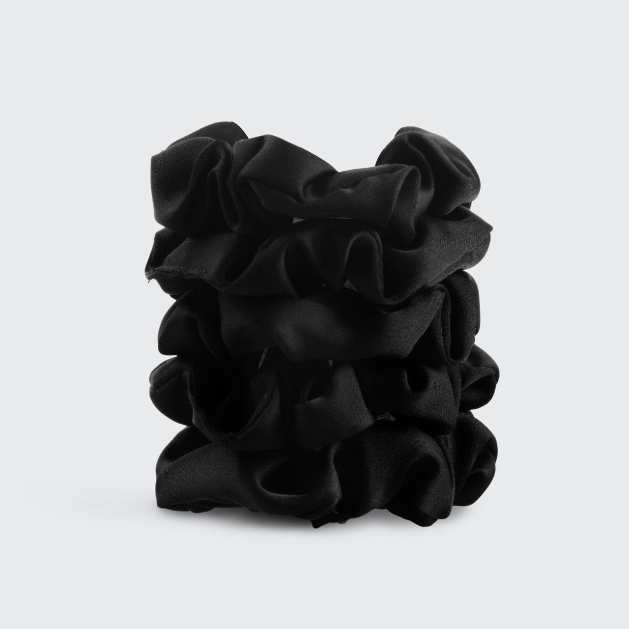 kitsch-black-satin-sleep-scrunchies-5er-set image 4
