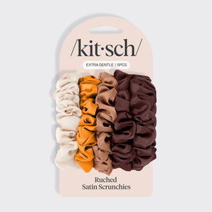 kitsch-sedona-satin-petite-scrunchies-satin-haargummis-5er-set image 5