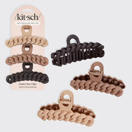 kitsch-chain-claw-clips-3er-set-neutral-haarklammern image 1