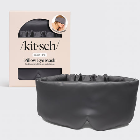 kitsch-charcoal-satin-schlafmaske-augenmaske image 1