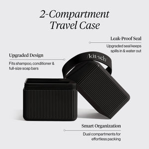 kitsch-2-compartment-travel-case-reise-organizer-schwarz image 8