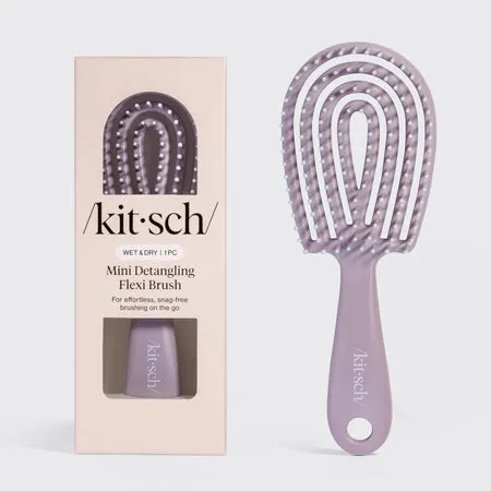 kitsch-soft-violet-detangling-flexi-brush-mini-reise-entwirrb-rste image 1