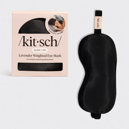kitsch-lavender-scented-satin-weighted-eye-mask-beschwerte-schlafmaske image 1