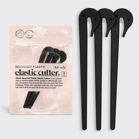 kitsch-black-elastic-cutters-haargummi-entferner-3er-set-schwarz image 1