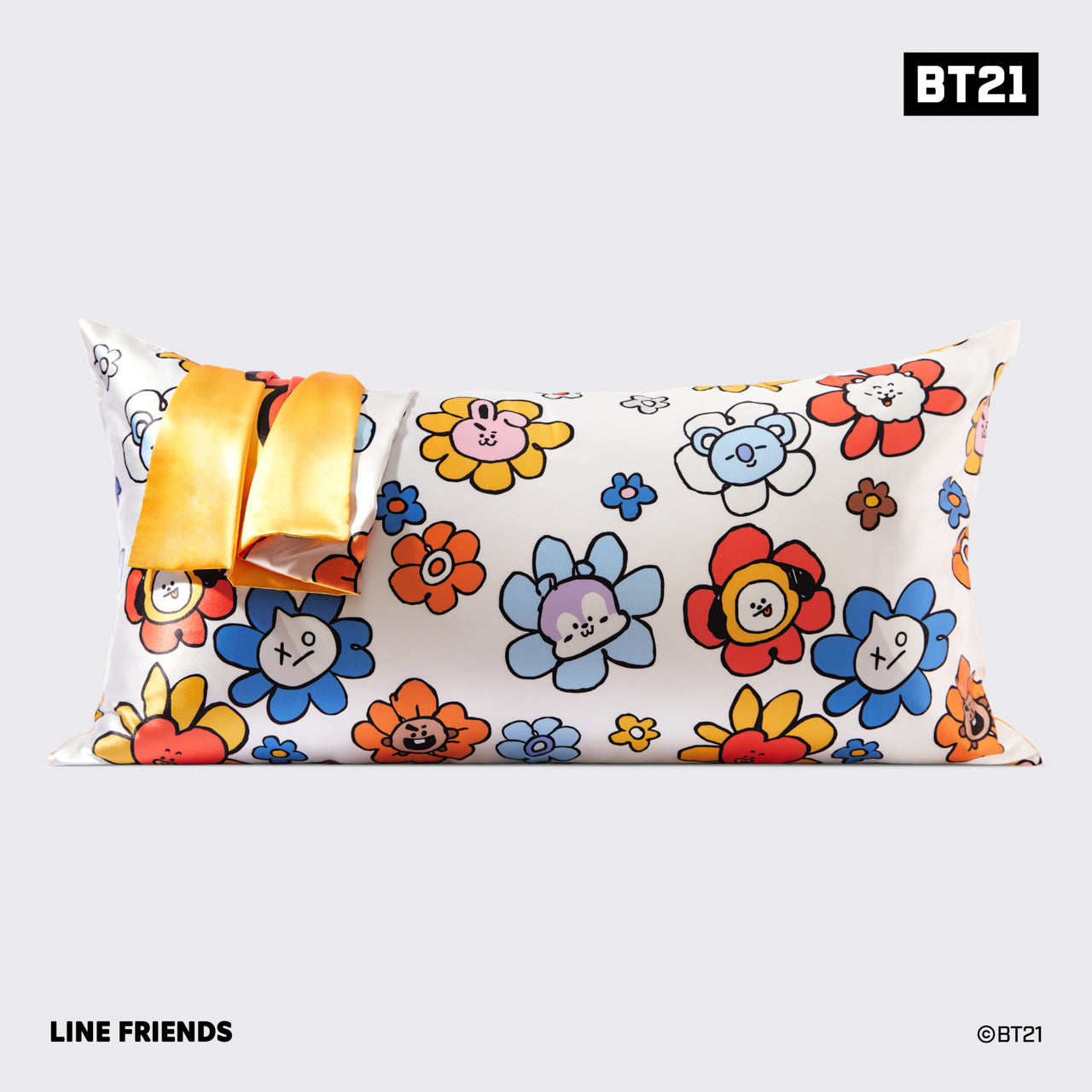 kitsch-x-bt21-satin-kopfkissenbezug-chimmy-king image 3