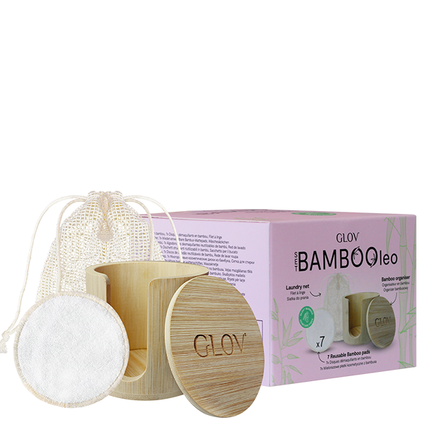 glov-bambooleo-set-gesichtspflege-set-mit-7-bambus-pads-und-organizer image 1