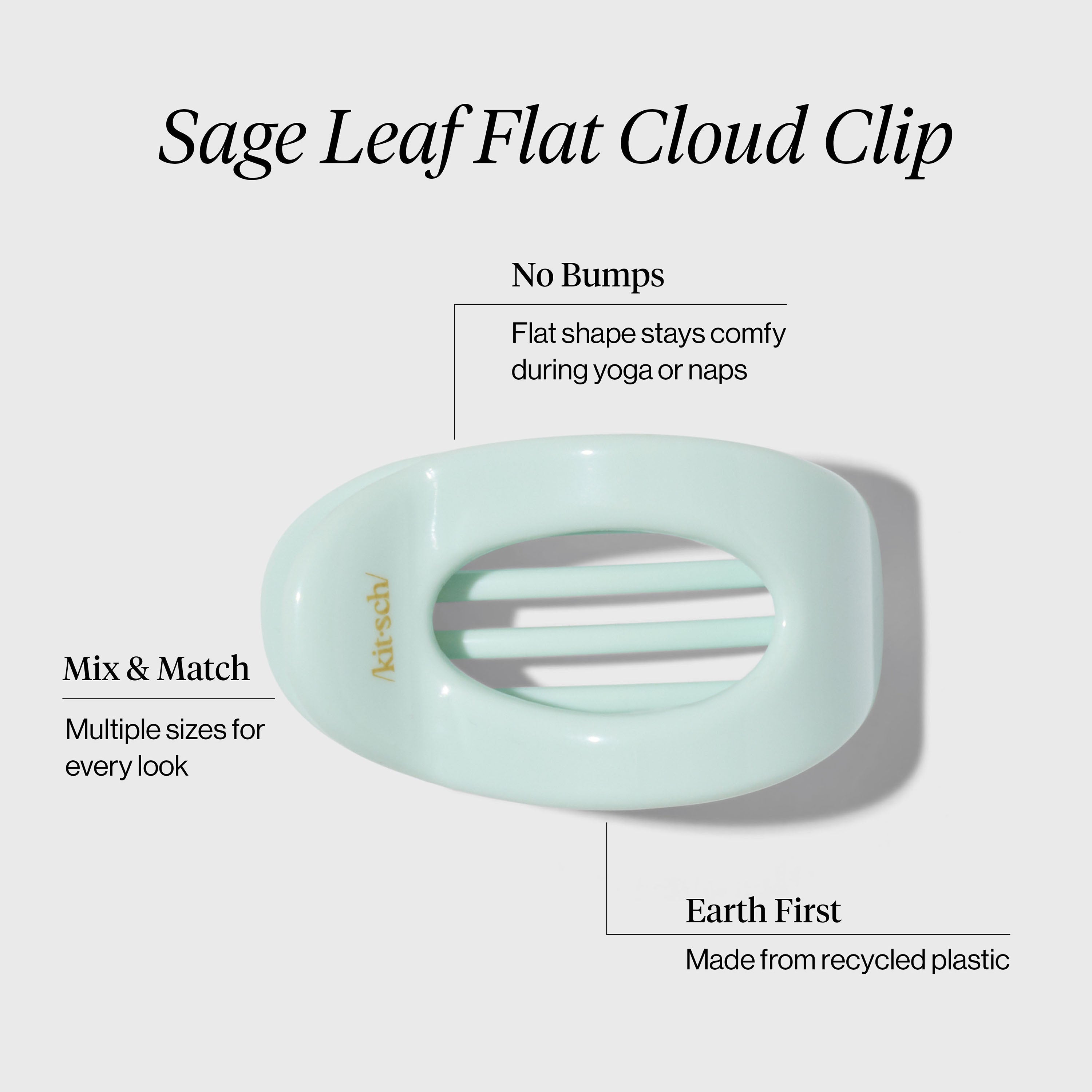 kitsch-flat-cloud-clip-haarklammer-small-sage-leaf image 5