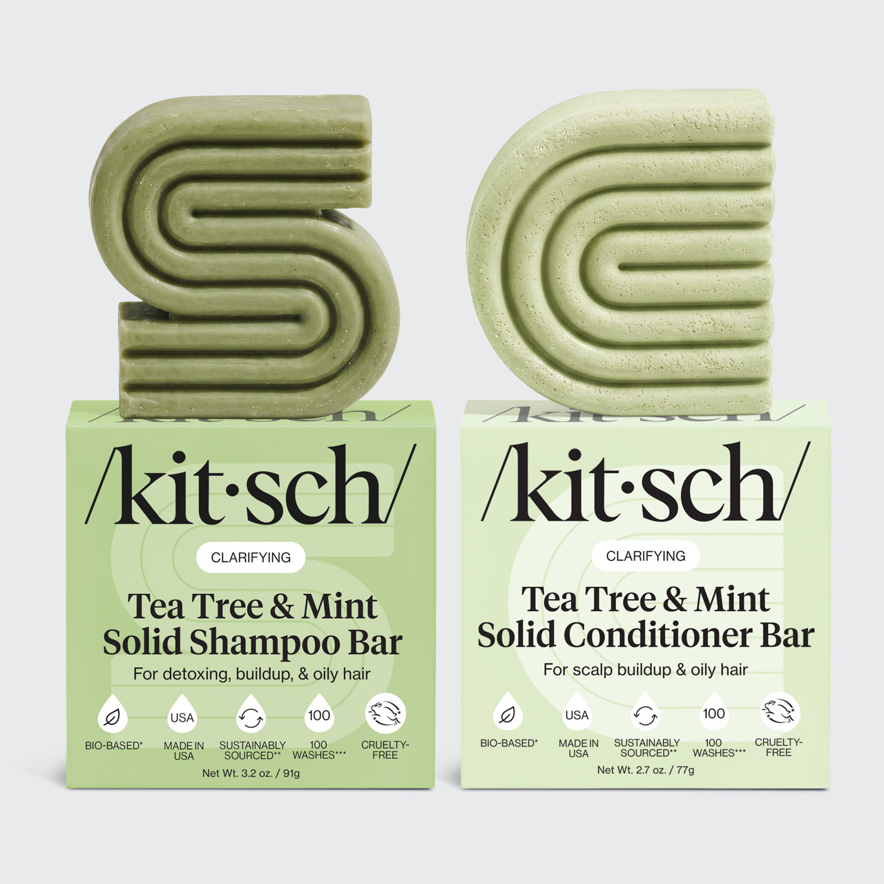 kitsch-tea-tree-mint-clarifying-shampoo-conditioner-bar-combo image 2