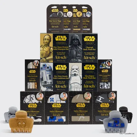 kitsch-star-wars-ultimate-collector-s-bundle-king-satin-kopfkissenbezug-haar-acc image 1