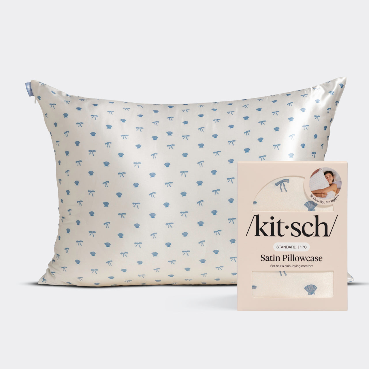kitsch-satin-kissenbezug-pearlized-cream-coastal-blue-print-queen-standard-66-x- image 2