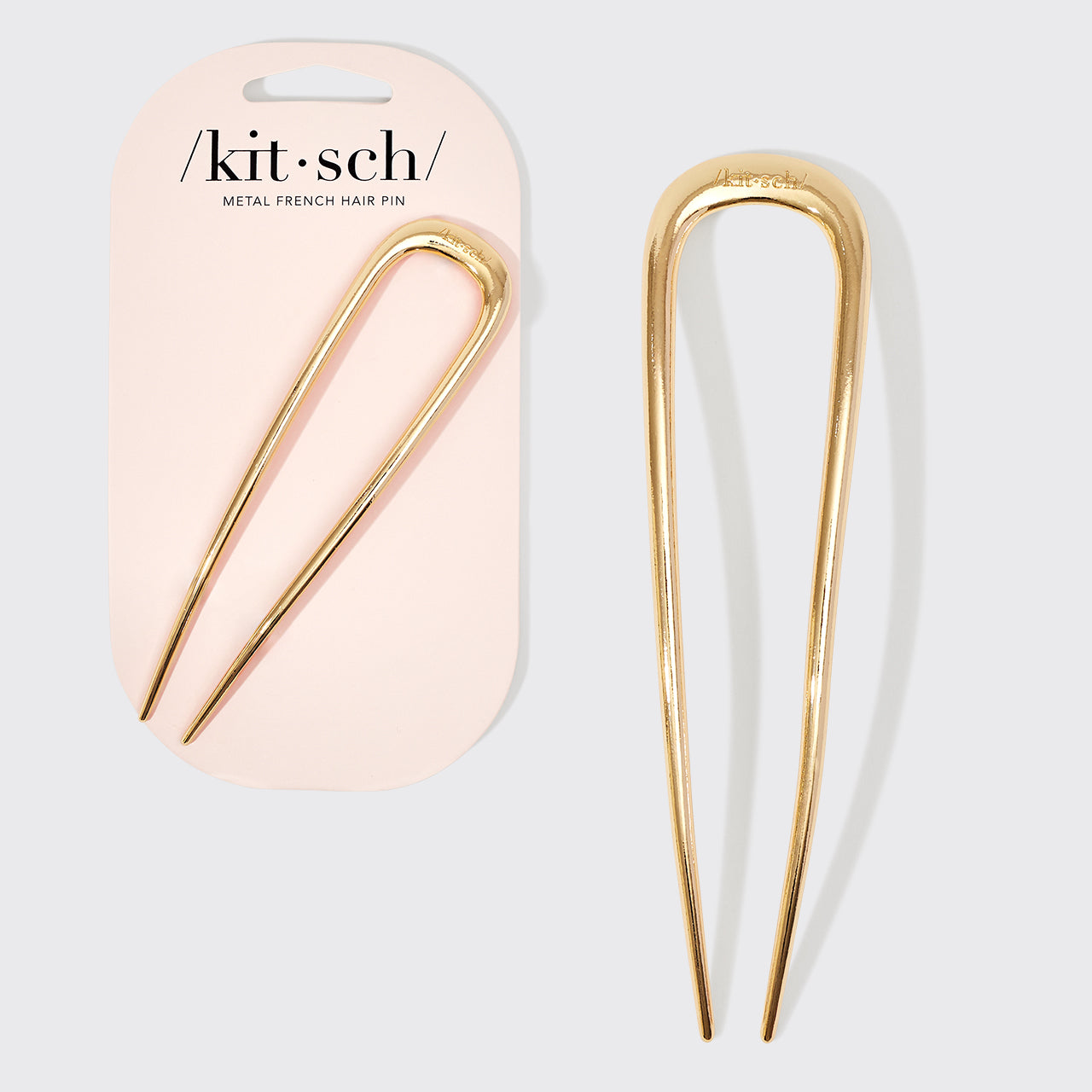 kitsch-gold-french-hair-pin-haarstift-metall image 2