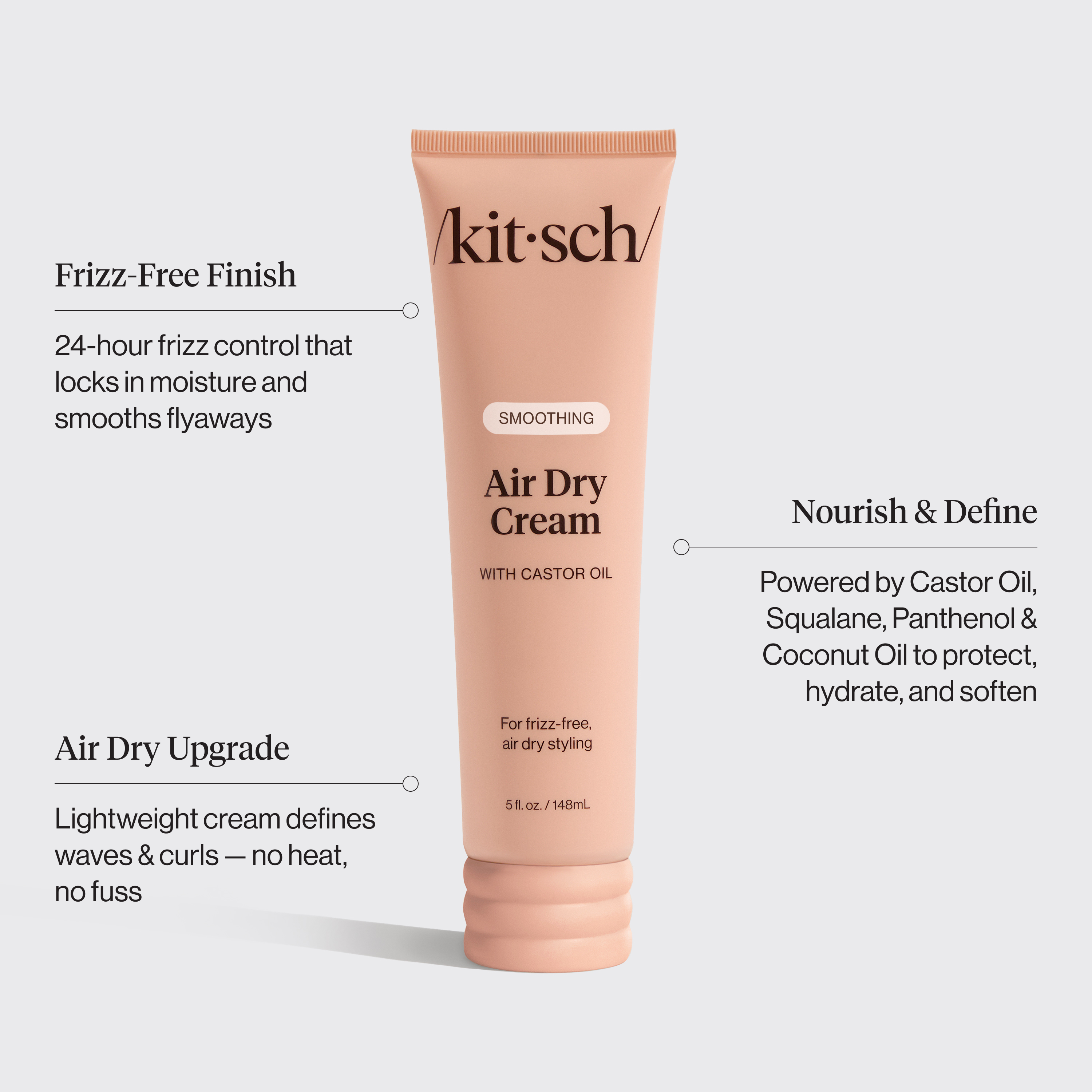 kitsch-no-heat-styling-duo-air-dry-cream-satin-heatless-curling-set image 5