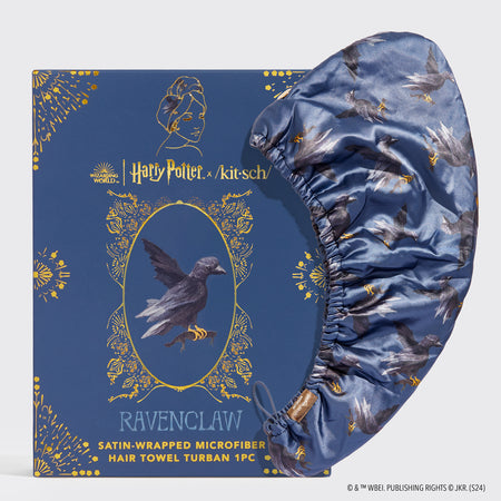 kitsch-x-harry-potter-satin-wrapped-haartuch-ravenclaw-haarturban image 1