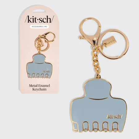 kitsch-haze-blue-cloud-clip-metall-emaille-schl-sselanh-nger image 1